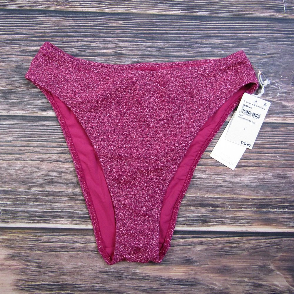 Good American Pink Bikini Bottom